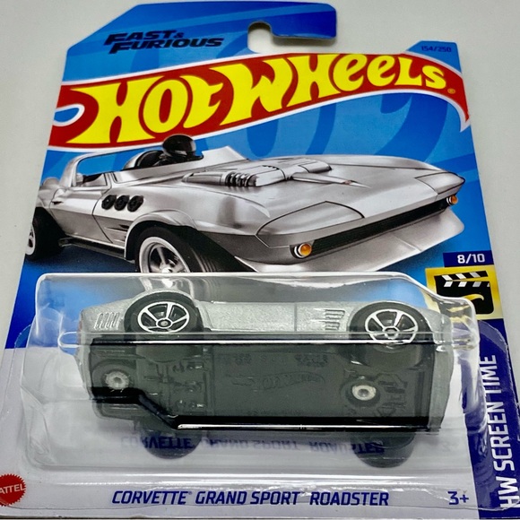β
 π 4/$20 π HOT WHEELS 8/10 SCREEN TIME CORVETTE GRAND SPORT ROADSTER #154/250 - Picture 3 of 3
